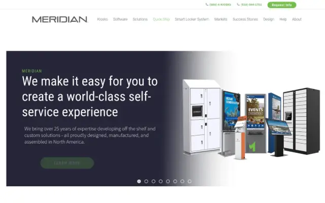 Meridian Kiosks website