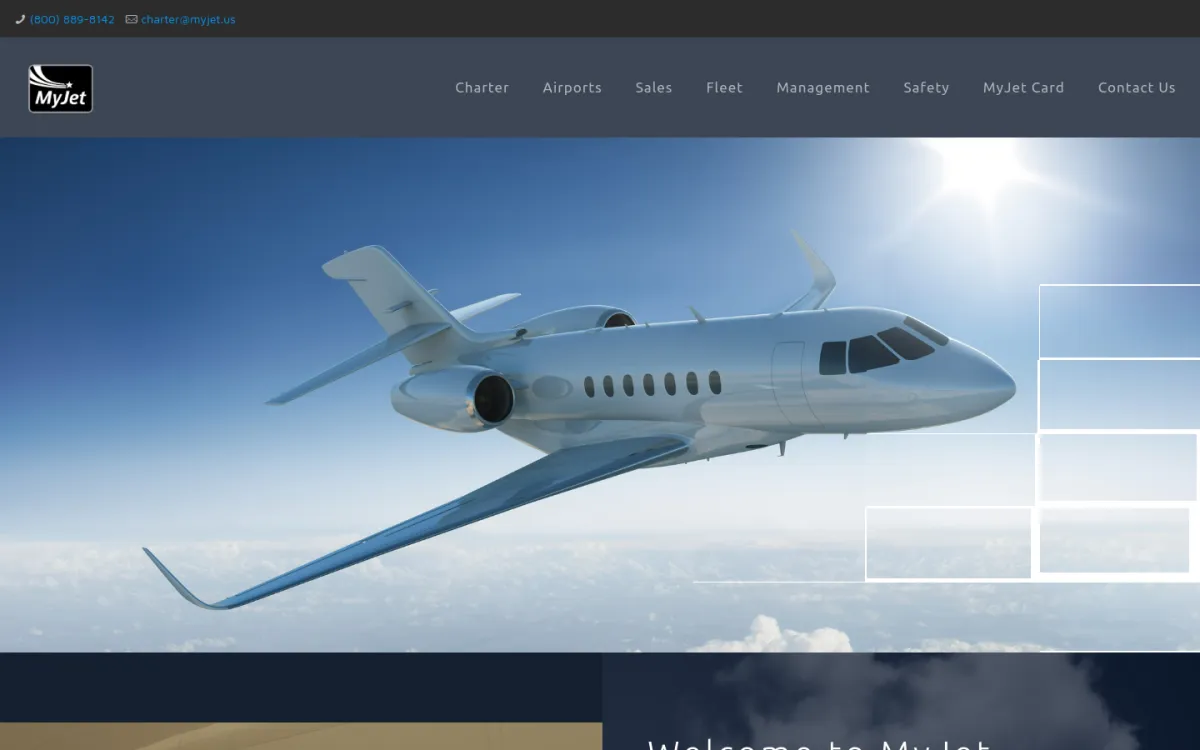 MyJet website